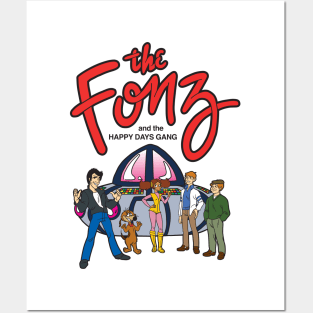 The Fonz Cartoon Posters and Art